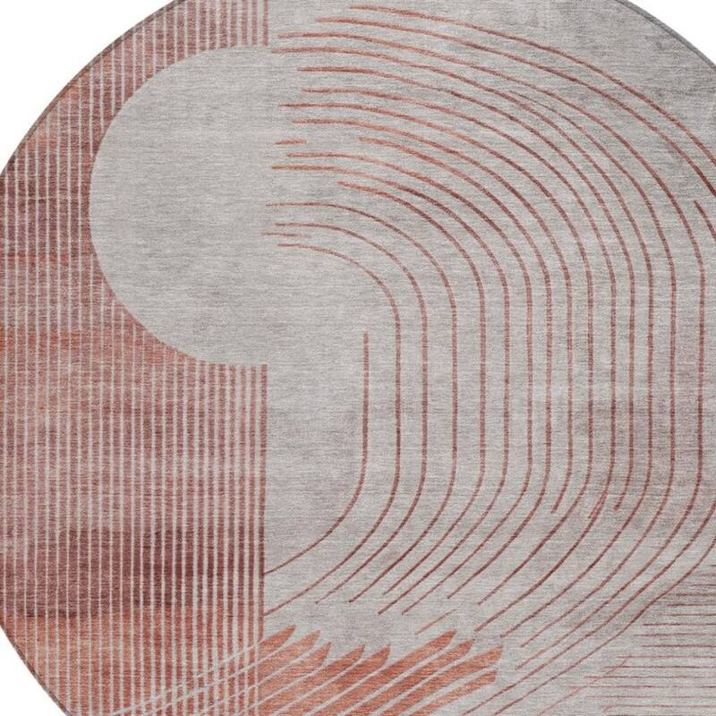 HomeRoots Geometric Transitional Rectangle Outdoor Rug
