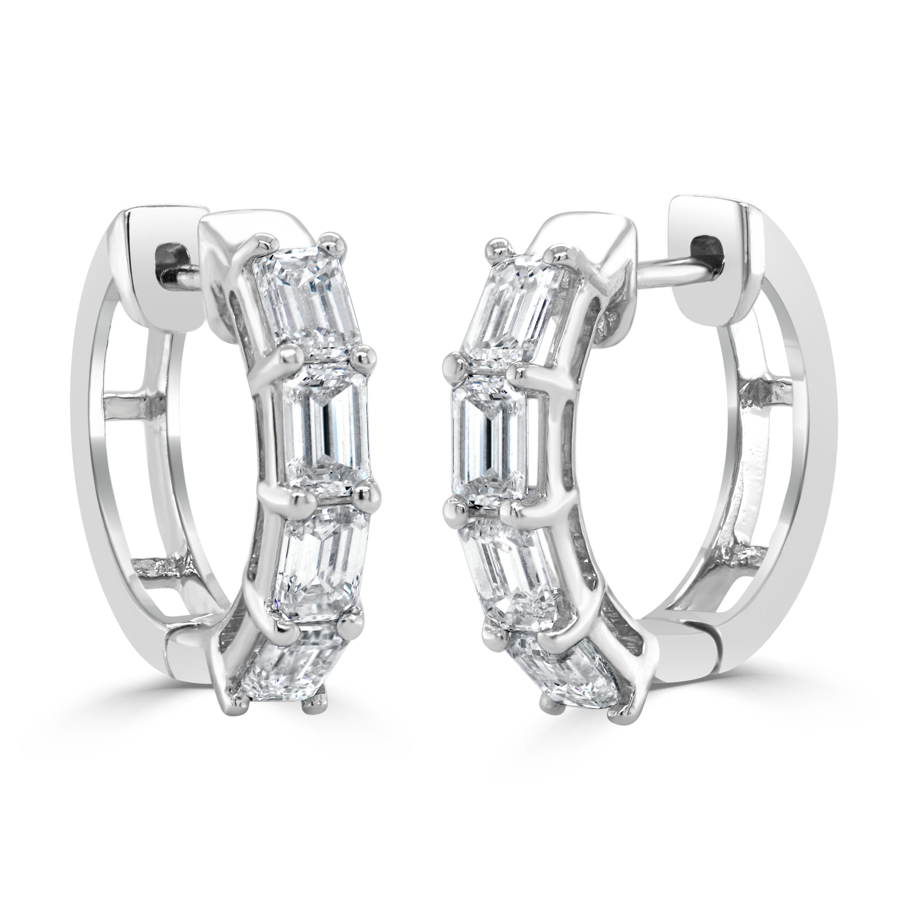 Joelle Collection Diamond Huggie Earrings 14K Gold