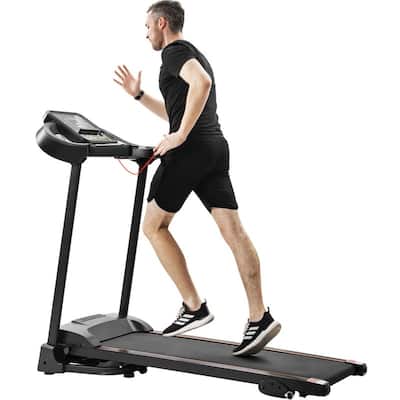 AOOLIVE Home Folding Treadmill with Audio Speaker & Incline Adjuster