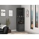 preview thumbnail 35 of 36, TUHOME Syrah Space Efficient Corner Bar Cabinet with 2-Doors