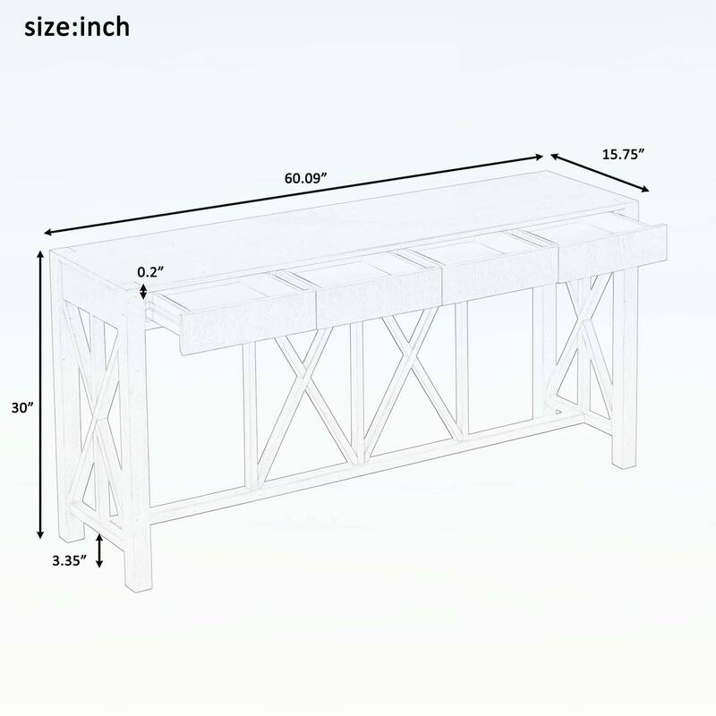 Farmhouse Sofa Table for Living Room,Kitchen,Dining Room,Hallway