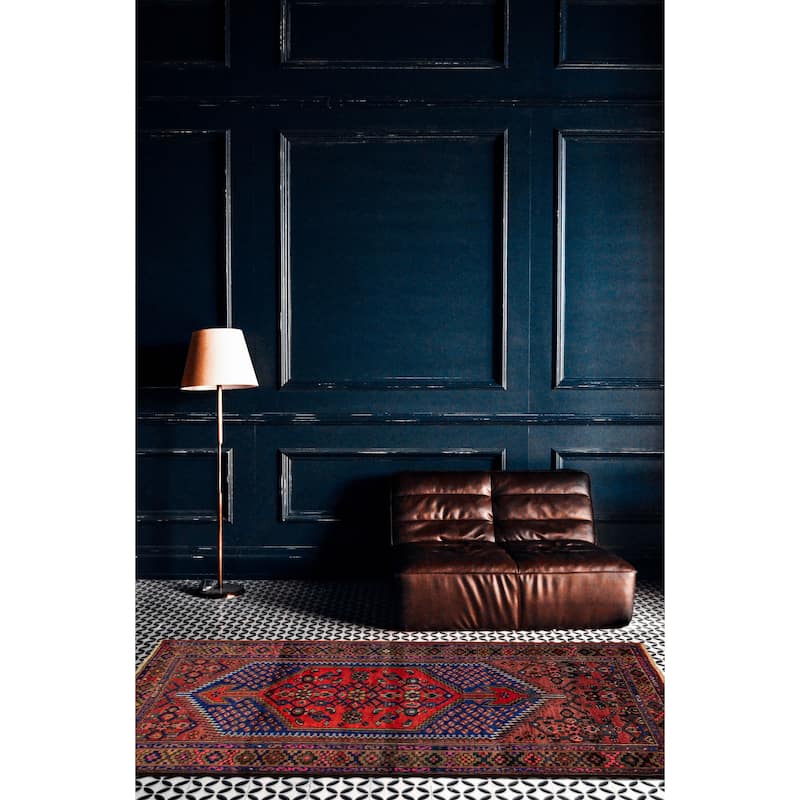 ECARPETGALLERY Hand-knotted Andelz Red Wool Rug - 3'9 x 6'6