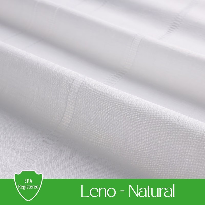 Outdoor Insect Shield Leno Stripe Tab Top Panel
