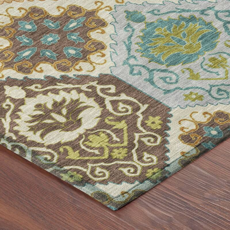 Machine Washable Indoor/ Outdoor Global Bayfield Chantille Rug