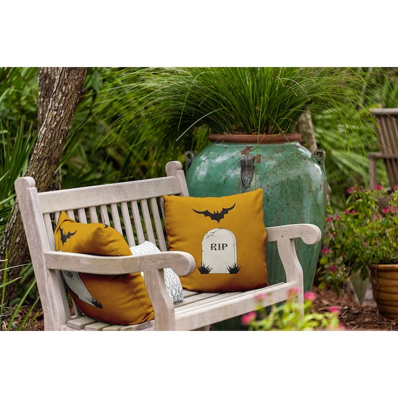 RIP Halloween Indoor/Outdoor Throw Pillow