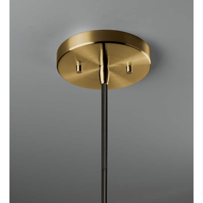 Justice Design Group Ceramic Discus Pendant - Gloss Grey