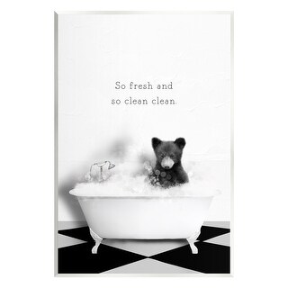 Stupell Industries Baby Black Bear Painting – Framed Textured Wall Art, 24x30 Inches, White Frame, By Leah Straatsma - View #3