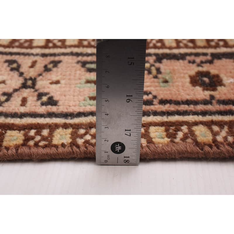 ECARPETGALLERY Hand-knotted Melis Vintage Cream Wool Rug - 5'5 x 8'5