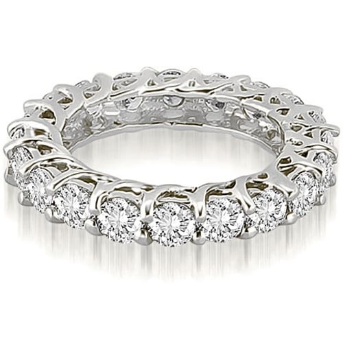 Lucida 3.30 cttw. 14K White Gold Round Cut Diamond Eternity Wedding Ring