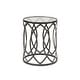 Madison Park Coen Metal Eyelet Accent Drum Table - On Sale - Overstock ...