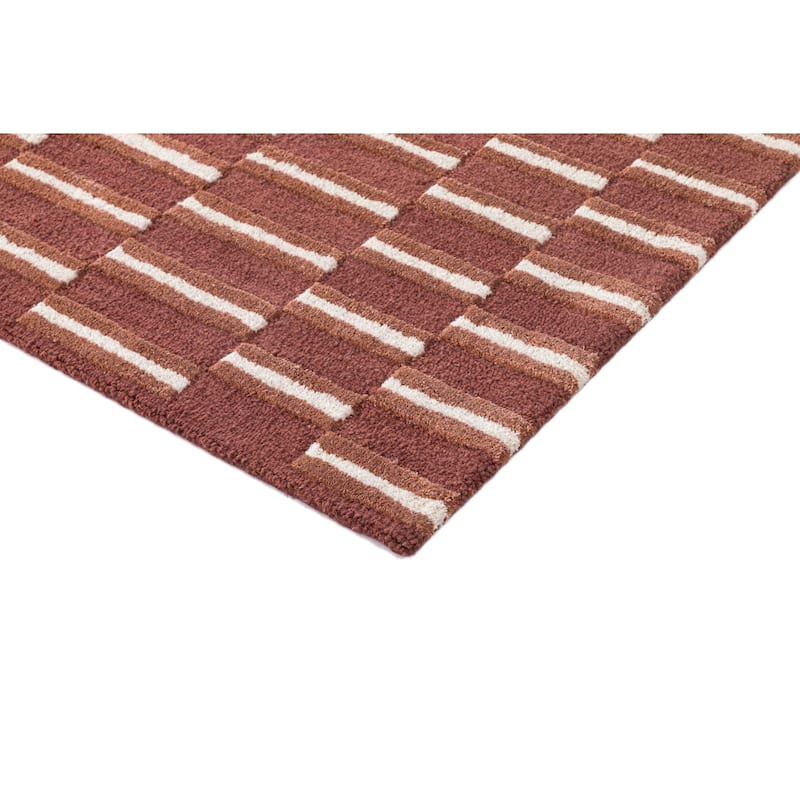 Terra by Obeetee Retro Willa Rust Rug