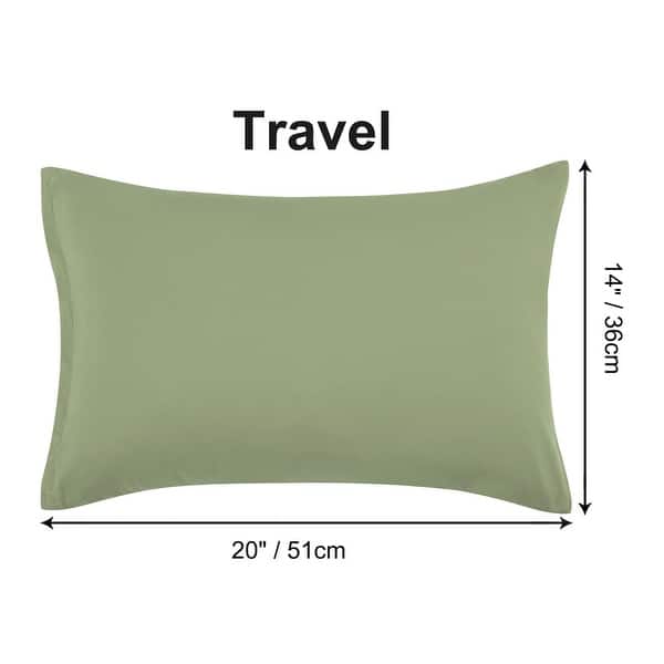 dimension image slide 0 of 39, 2 Pcs Zippered Pillowcases, Brushed Microfiber Pillow Case Cover
