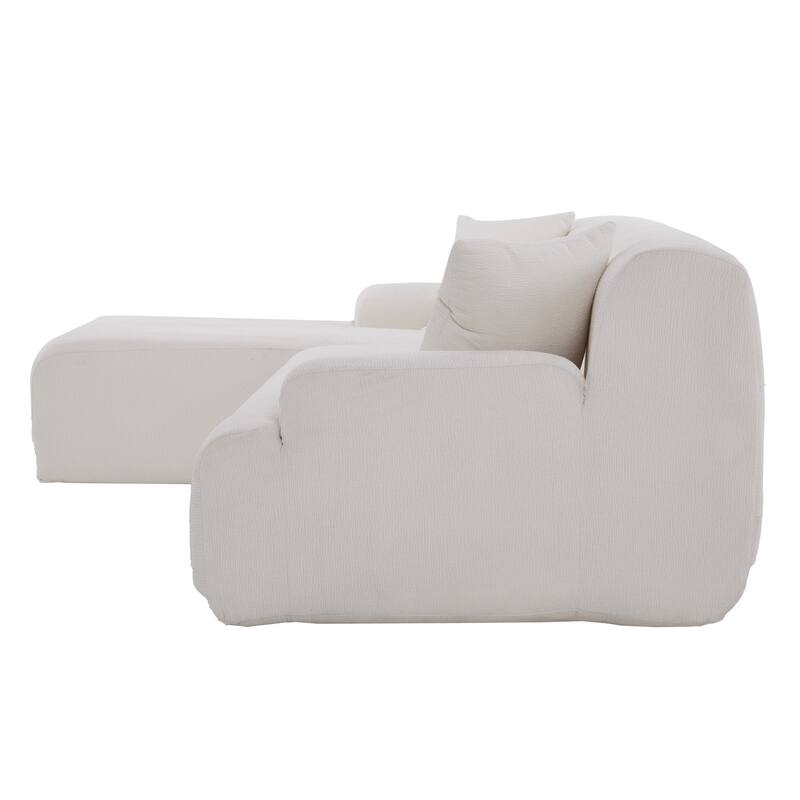 Modern Large L-Shape Modular Sectional Sofa for Living Room, Bedroom, Salon,2 Piece Free Combination,Simplified Style
