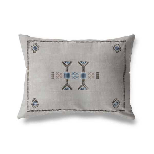 MOROCCAN KILIM GREY Indoor|Outdoor Pillow By Becky Bailey. Opens flyout.