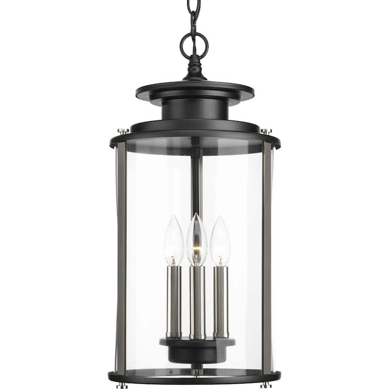 Silvina 3-light Black Pendant - 24.000" x 13.750" x 11.750" - 24.000" x 13.750" x 11.750" - 24.000" x 13.750" x 11.750"