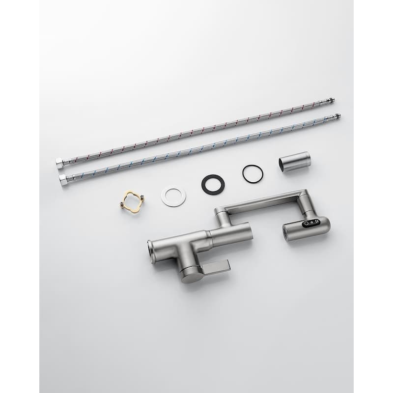 Lefton Rotatable Bathroom Faucet with Temperature Display in Fahrenheit (Batteries-Free), BF2204