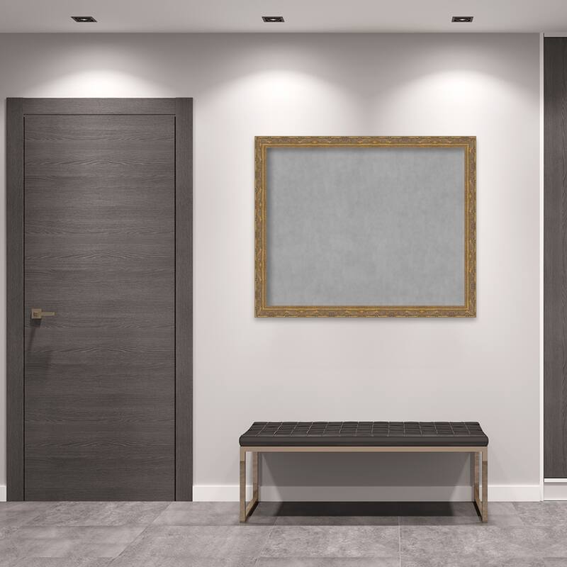 Amanti Art Filigree Gloss Black Framed