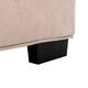 Accent Sofa Living Room Ottoman & Lazy Chair Polyester Fabric Upholstered Sofa with Solid Wood Legs