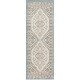 preview thumbnail 8 of 6, Livabliss Santana Traditional Medallion Washable Area Rug Grey/Beige - 2' 7" x 7' 3"