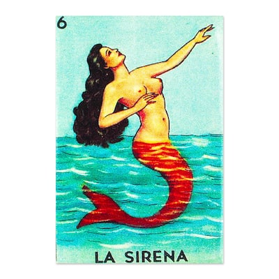 Novica Handmade Alluring Ocean Decoupage Wood Magnet