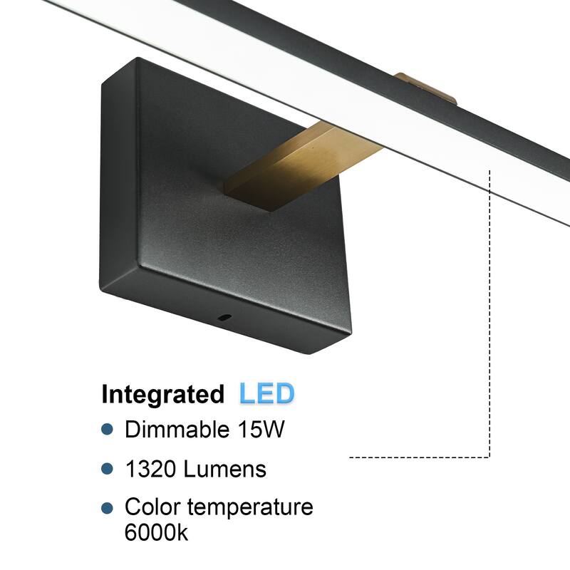 Minimalist Linear LED Vanity Light Dimmable Wall Sconce Light Bar
