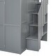 preview thumbnail 27 of 30, Full Size Bunk Bed with Wardrobe,Desk and Storage