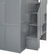 preview thumbnail 6 of 6, Loft Bed with Foldable Door Panels Wardrobe,Desk and Cabinets for Kids