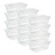 preview thumbnail 12 of 76, Rubbermaid Cleverstore 30 Quart Plastic Storage Tote Container with Lid (6 Pack) 6 Qt - 12 Pack