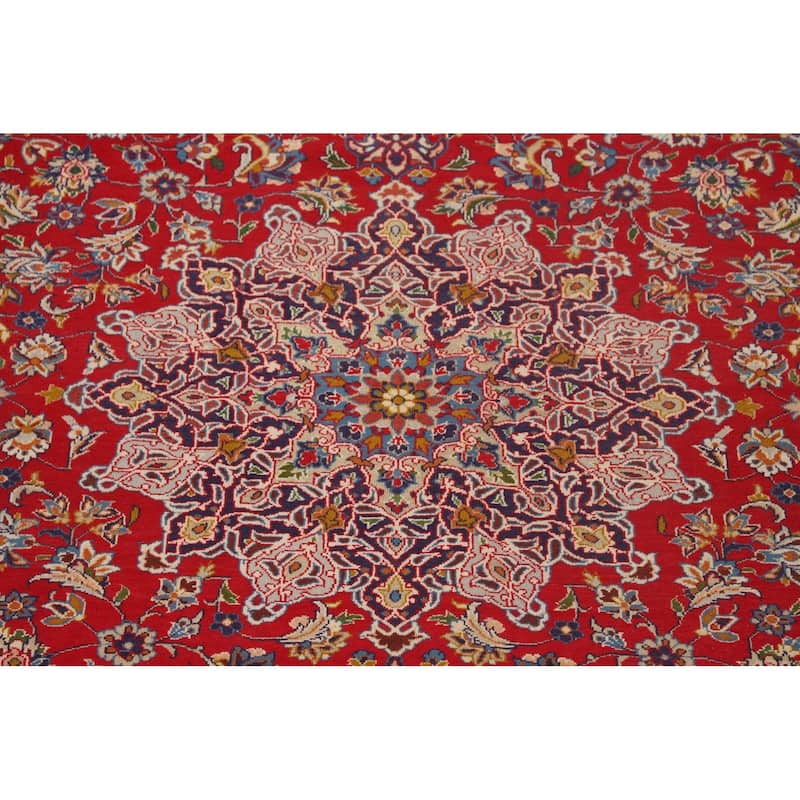 Traditional Najafabad Persian Vintage Rug Handmade Wool Carpet - 9'10"x 13'5"