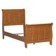 preview thumbnail 3 of 16, Copper Grove Epper Aged Oak Youth Sleigh Bed