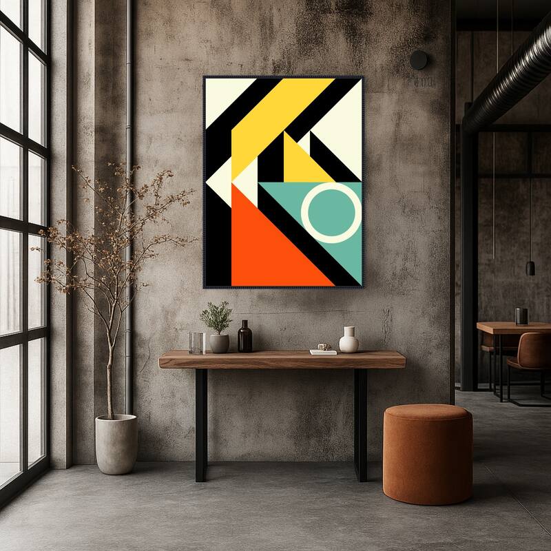 Geometric Abstraction I by Petr Strnad Framed Canvas Wall Art Print