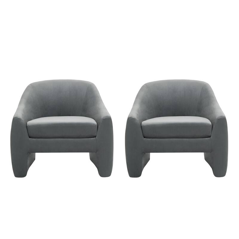 Nordic-style Upholstered Barrel Chair