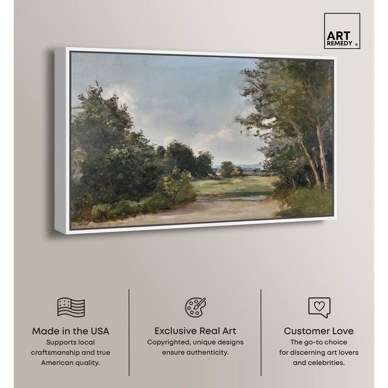 Hilltop Tower View II Canvas by Art Remedy