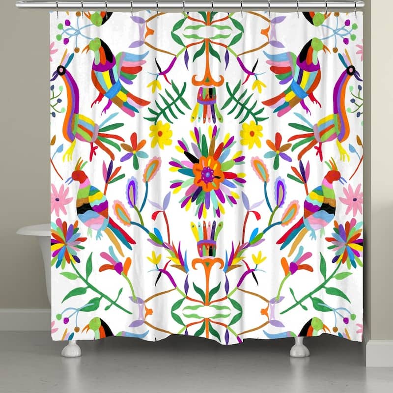 Laural Home Whimsy Folk Art Shower Curtain