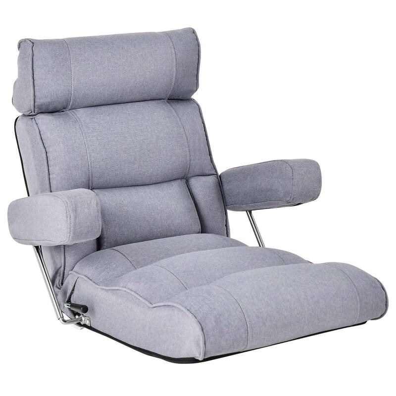 Costway Adjustable Lazy Sofa with Stepless Adjustable Back & - See Details