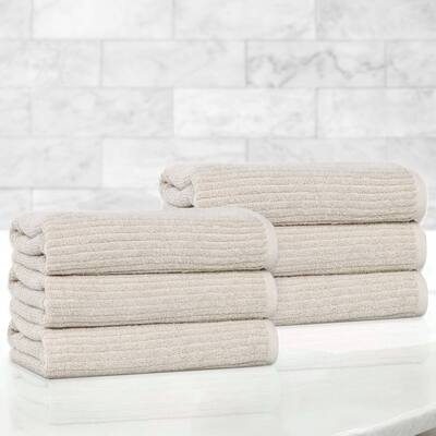 Superior Destin Viscose Cotton Blend Hand Towels, Set of 6