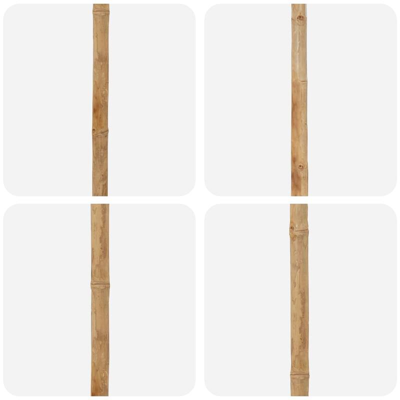 vidaXL Garden Parasol Cream White 85.4x90.6 in Bamboo - 85.4 X 85.4 X 90.6 in