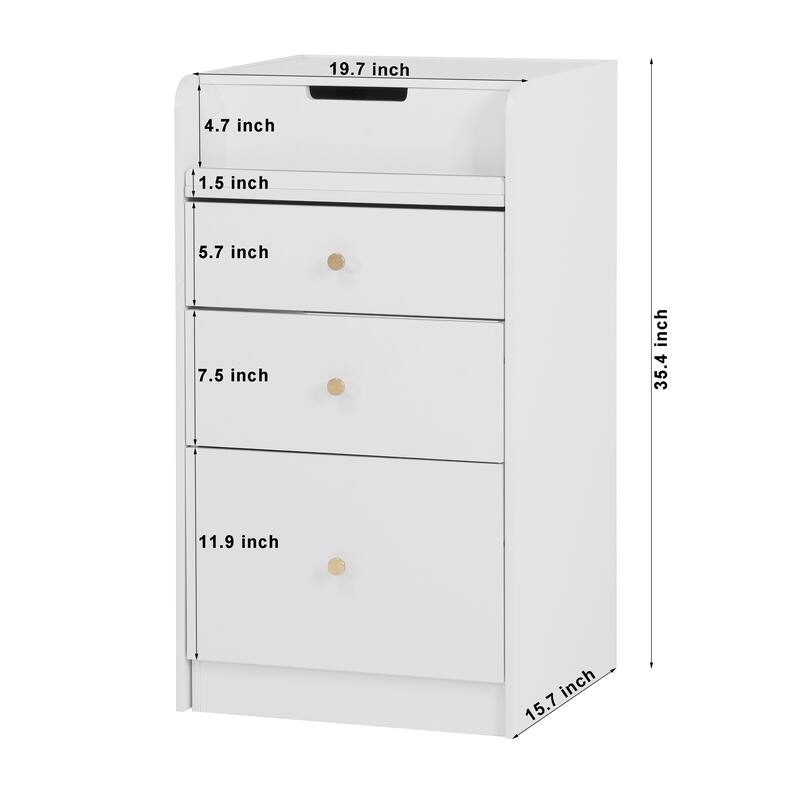 Small Vanity Desk with Mirror, Chair and Drawers, Space-Saving Makeup Table for Girls or Teen Bedroom