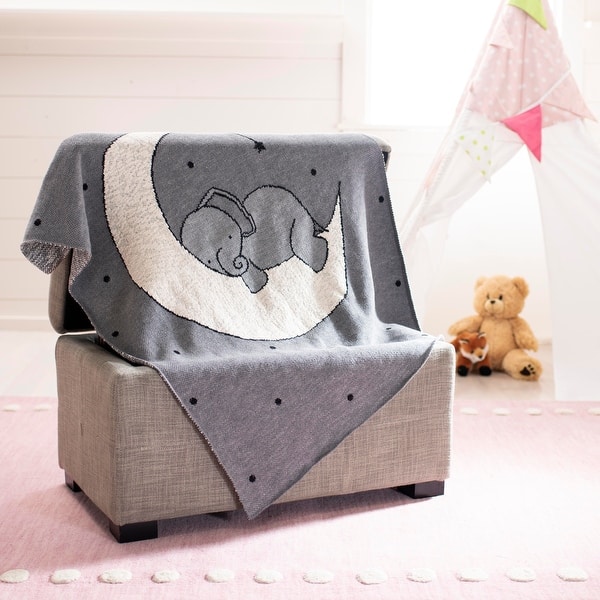 slide 2 of 6, SAFAVIEH Hassie Scandinavian Cotton Animal Print Throw, 32 x 40-Inch - 32Wx40D 32Wx40D - Grey