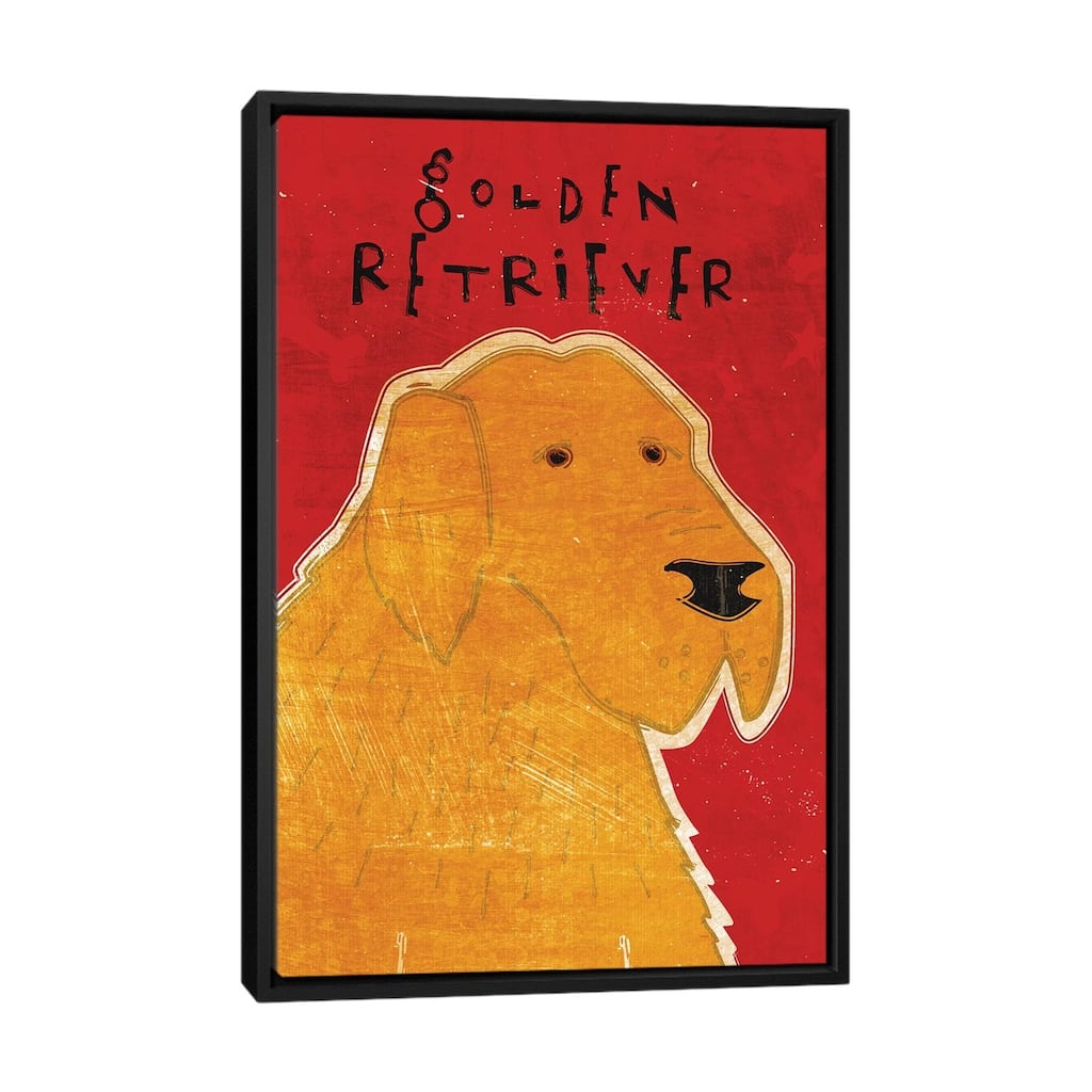iCanvas "Golden Retriever" by John Golden Framed Canvas Print