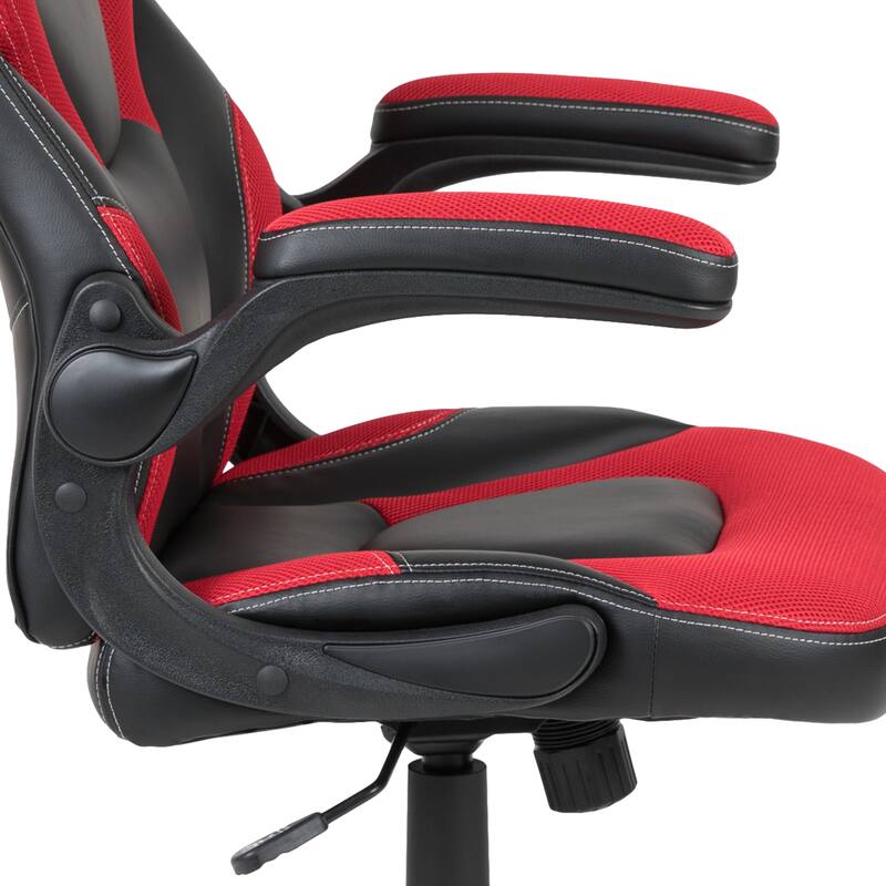 Gaming Desk & Chair Set with Cup Holder, Headphone Hook, and Monitor Stand