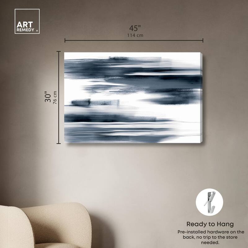 Blue Mirage II Canvas by Art Remedy, Gallery Wrapped