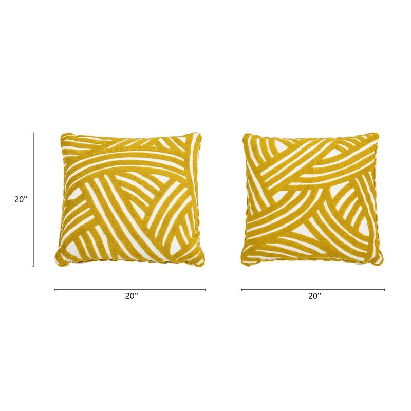 Jennifer Taylor Home La Broderie Accent Throw Pillow