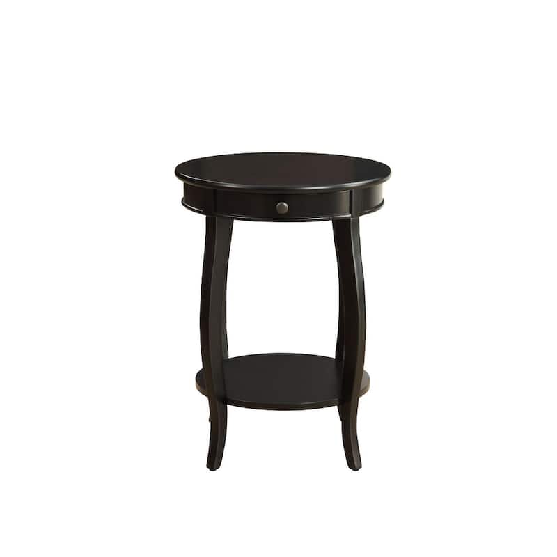 Traditional Style End Table - Black
