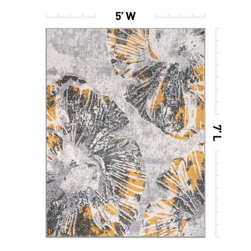 World Rug Gallery Contemporary Floral Area Rug