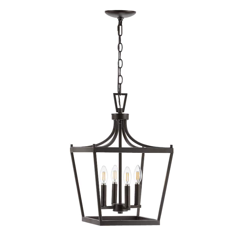 SAFAVIEH Lighting Olgica 4-light Pendant - 13"x13"x24.75-96.75" - 13Wx13Dx97H
