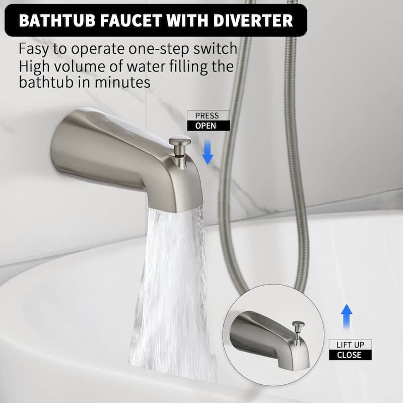 Tool-Free Shower Combo 7-Spray 1.8GPM