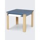 preview thumbnail 4 of 8, Table and 2 Chair Set with Paper Roll Holder - Greenguard Gold Certified Blue