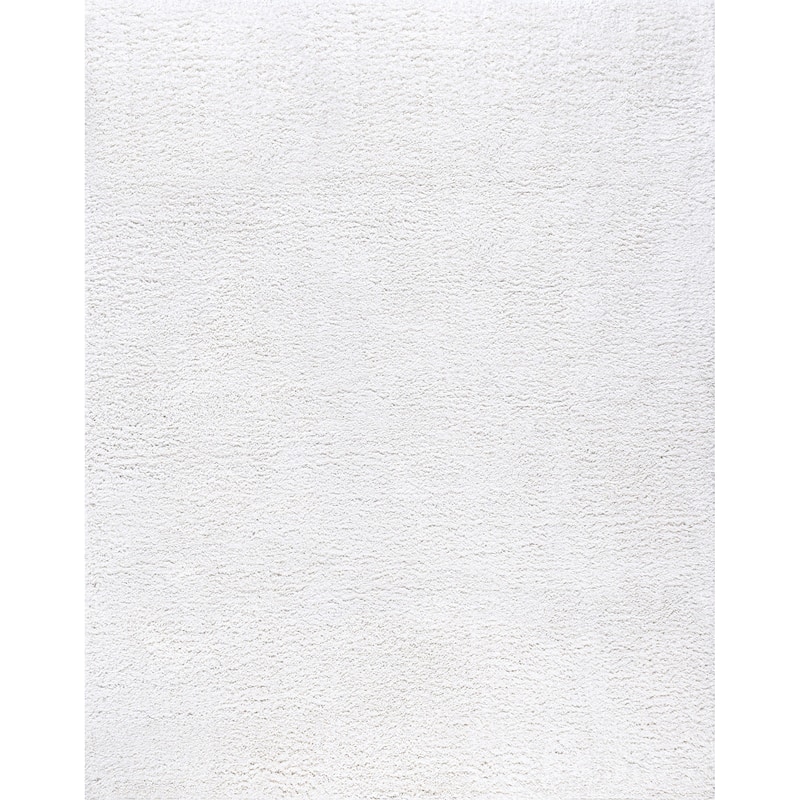 Sohni Shag Farmhouse Solid Color Indoor Area Rug
