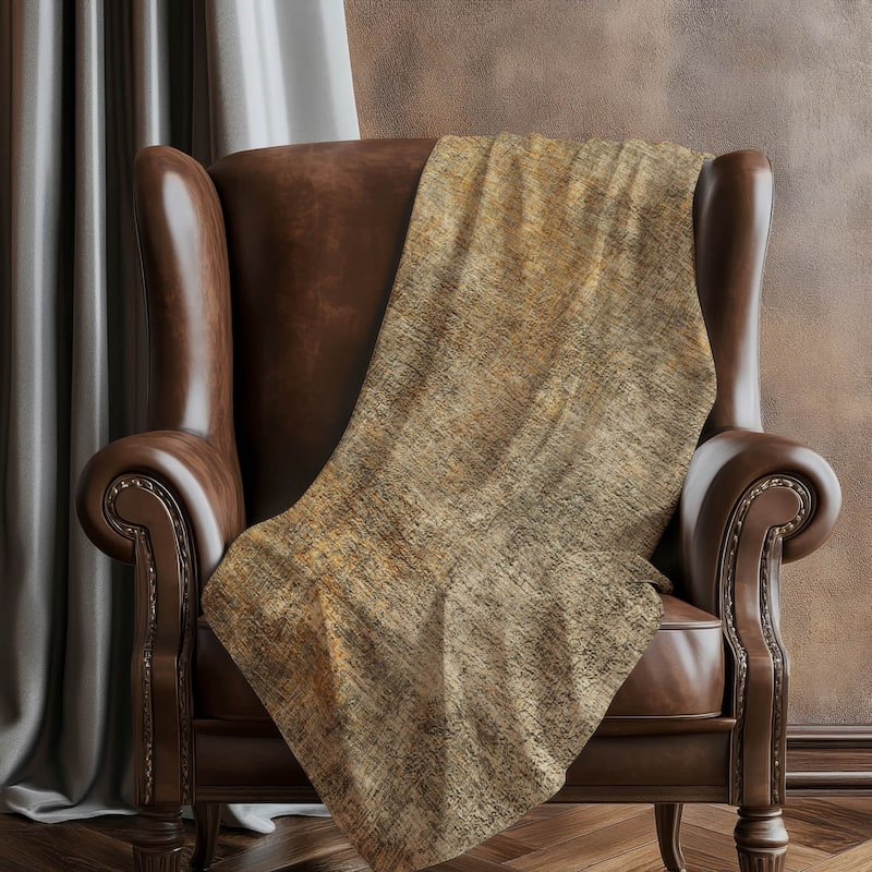 Premium Machine Washable Modern Ombre Sherpa Throw Blanket